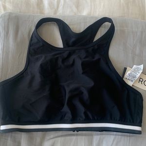 Roxy high neck swim suit top
